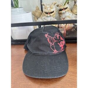 True Religion Hat Cap Black Red Buddha Guitar Strap Back Rare Y2K